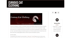 Desktop Screenshot of curiouscatclothing.com