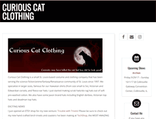 Tablet Screenshot of curiouscatclothing.com